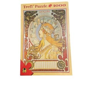 Trefl Alphonse Mucha La Plume 1000 Piece Jigsaw Puzzle Sealed